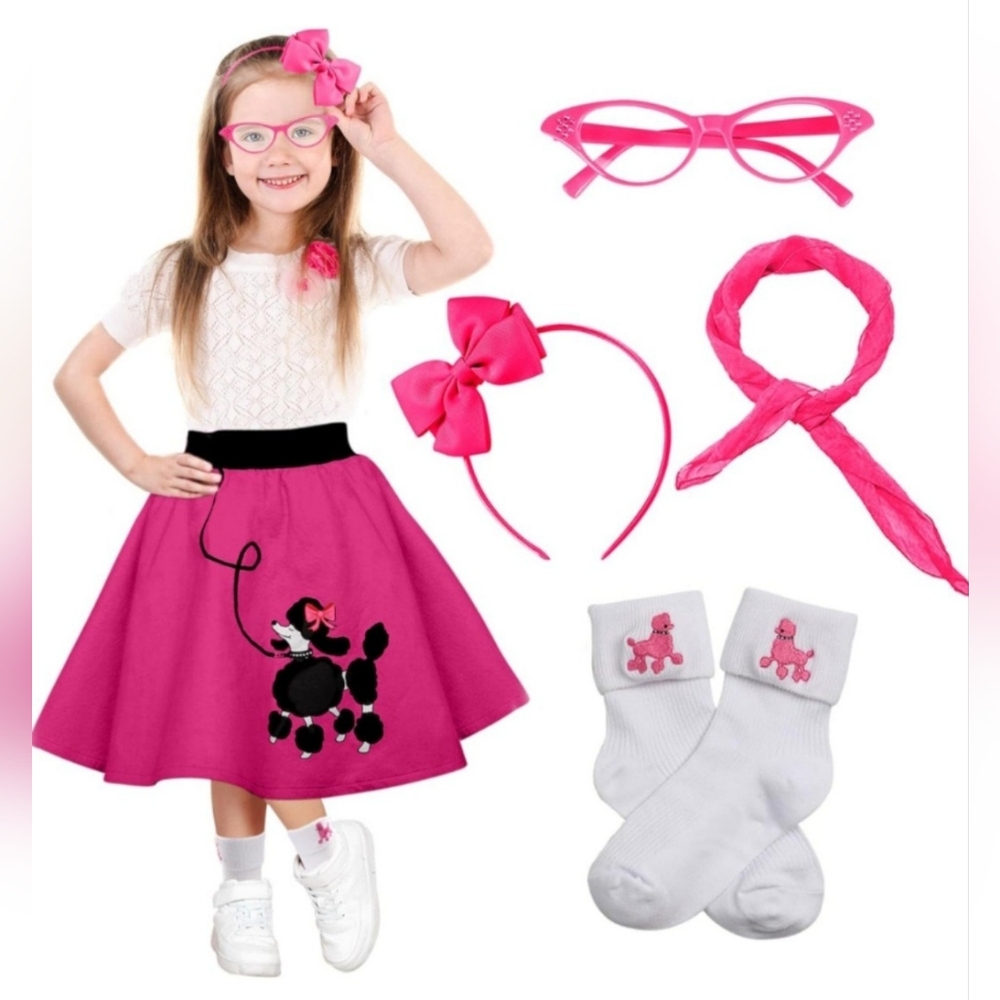 NIP FAYBOX Brand Kids Small Poodle Skirt Costume